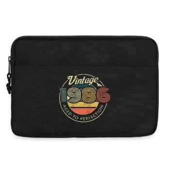 Logo rétro vintage des années 60 - Sacoche pour ordinateur portable 13 pouces - noir - Devant