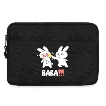 Baka Rabbit Slap Anime Lustiges Japanisches Otaku - Laptoptasche 13" - Schwarz - Vorne