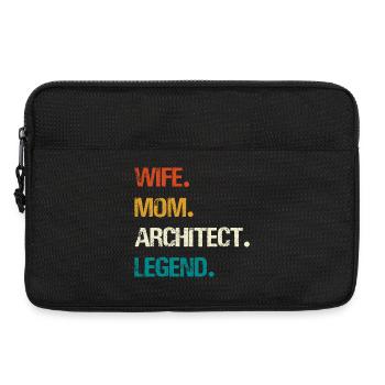 Wife Mom Architect Legend - Laptoptasche 13" - Schwarz - Vorne