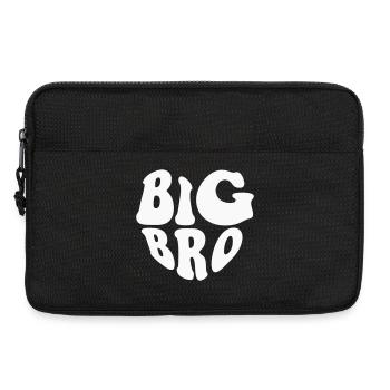 Big Brother Heart Logo – Anpassbare Farbe - Laptoptasche 13" - Schwarz - Vorne
