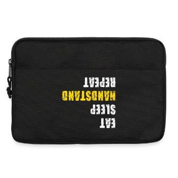 Eat Sleep Handstand Repeat Gymnastics - Laptop bag 13" - black - Front