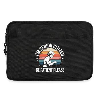 Geduld mit Großmutter Kleidung - Laptoptasche 13" - Schwarz - Vorne