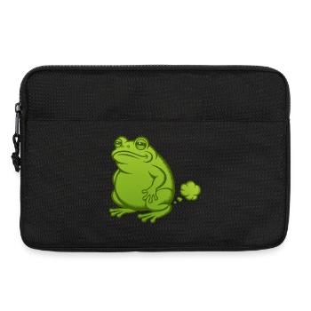 farting frog fart farting toad farting farting toad farting - Laptop bag 13" - black - Front