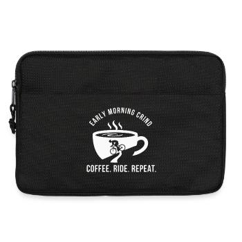 Frühmorgens Grind Cycling Tee - Laptoptasche 13" - Schwarz - Vorne