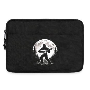 Guitariste de Bigfoot - Sacoche pour ordinateur portable 13 pouces - noir - Devant