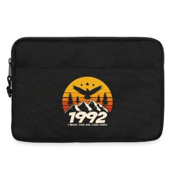 1992 Birthday 1992 Born in 1992 Birthday - Laptop bag 13" - black - Front