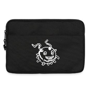 Virus Monster Pixel Art Comic - Laptoptasche 13" - Schwarz - Vorne