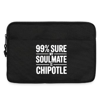 Sûr à 99 % que mon âme sœur est Chipotle - Sacoche pour ordinateur portable 13 pouces - noir - Devant
