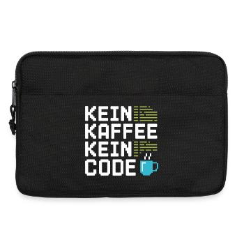 No Coffee No Code Programmer Computer Scientist - Laptop bag 13" - black - Front