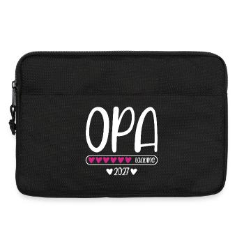 Opa 2027 loading mit Herzchen Ladebalken - Laptoptasche 13" - Schwarz - Vorne