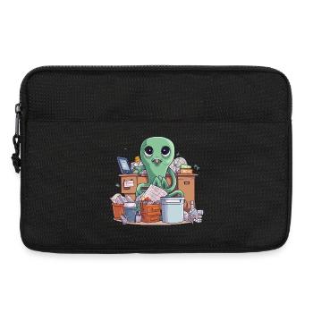 Alien Office Hero Recycling Chaos - Laptop bag 13" - black - Front