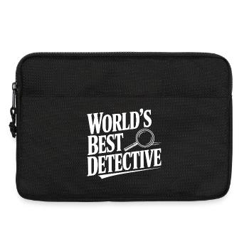 World's Best Detective - Laptop bag 13" - black - Front