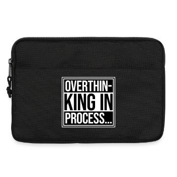 Overthinking In Process Lustig Grübeln Spruch Logo - Laptoptasche 13" - Schwarz - Vorne