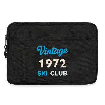 Vintage 1972 – Ski Club Retro Geburtsjahr Geschenk - Laptoptasche 13" - Schwarz - Vorne