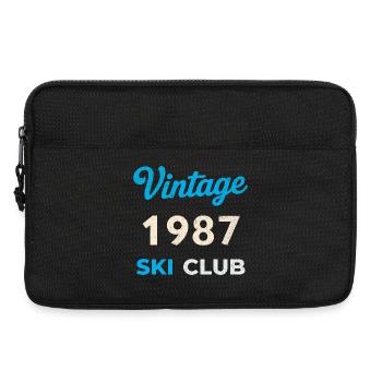 Millésime 1987 – Cadeau rétro de l’année de naissance du Ski Club - Sacoche pour ordinateur portable 13 pouces - noir - Devant
