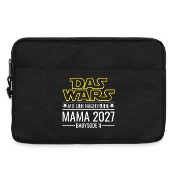Mama 2027 - Das wars mit der Nachtruhe Babysode 2 - Laptoptasche 13" - Schwarz - Vorne