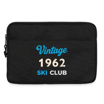 Vintage 1962 – Année de naissance rétro du Ski Club - Sacoche pour ordinateur portable 13 pouces - noir - Devant