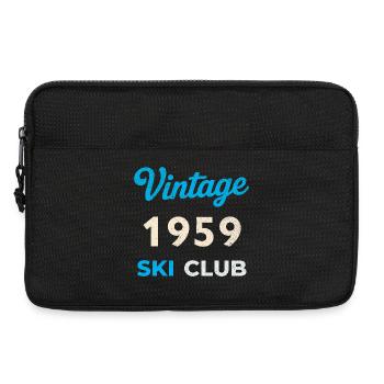 Vintage 1959 – Ski Club Retro Geburtsjahr Geschenk - Laptoptasche 13" - Schwarz - Vorne