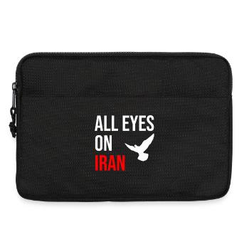 All Eyes On Iran - Laptoptasche 13" - Schwarz - Vorne