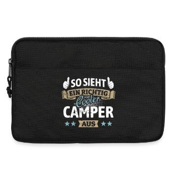 So sieht ein richtig cooler Camper aus - Spruch - Laptoptasche 13" - Schwarz - Vorne