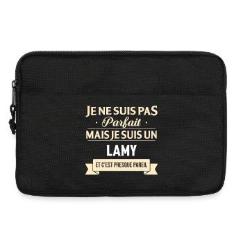 Je Ne Suis Pas Parfait Mais Je Suis Un Lamy Et ... - Sacoche pour ordinateur portable 13 pouces - noir - Devant