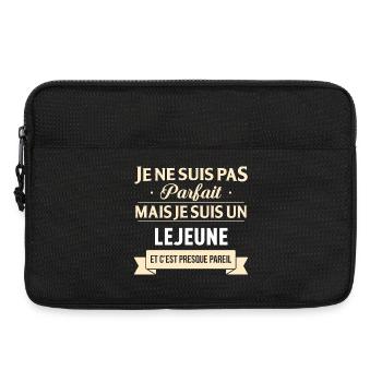 Je Ne Suis Pas Parfait Mais Je Suis Un Lejeune ... - Sacoche pour ordinateur portable 13 pouces - noir - Devant
