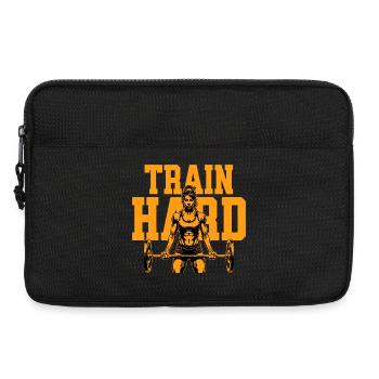 Entraînez-vous dur – Motivation pour la forme physique - Sacoche pour ordinateur portable 13 pouces - noir - Devant