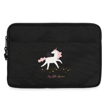 Little Unicorn Sternenpfad - Laptoptasche 13" - Schwarz - Vorne