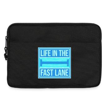 Life In The Fast Lane Float Funny Pool Saying - Laptop bag 13" - black - Front