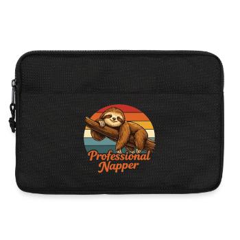 Chemise professionnelle de paresseux pour la sieste drôle, paresseux - Sacoche pour ordinateur portable 13 pouces - noir - Devant