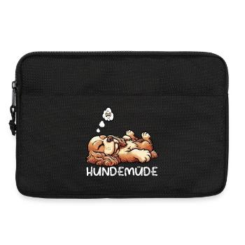 Hundemüde Cocker Spaniel Cockerhund Cockerbesitzer - Laptoptasche 13" - Schwarz - Vorne