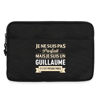 Je Ne Suis Pas Parfait Mais Je Suis Un Guillaum... - Sacoche pour ordinateur portable 13 pouces - noir - Devant