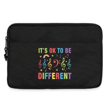  Bassist Bass Be Different Musiker Bassschlüssel - Laptoptasche 13" - Schwarz - Vorne