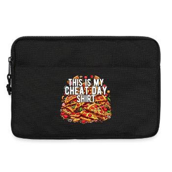 Cheat Day Pizza GYM Body Building Nutrition Funny - Laptop bag 13" - black - Front