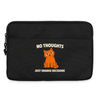 Orange Cat Chaos Funny Cat Orange Tabby Meme - Laptop bag 13" - black - Front