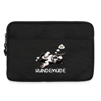 Hundemüde Boston Terrier Boston terrier besitzer  - Laptoptasche 13" - Schwarz - Vorne