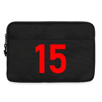 15. 15 YEARS. 15th ANNIVERSARY. 15 YEAR ANNIVERSARY. - Laptop bag 13" - black - Front
