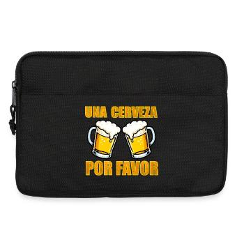 Bier trinken, Mallorca - Laptoptasche 13" - Schwarz - Vorne