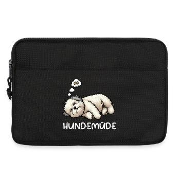 Hundemüde Bolonka Zwetna Bolonkabesitzer Bolonkas - Laptoptasche 13" - Schwarz - Vorne