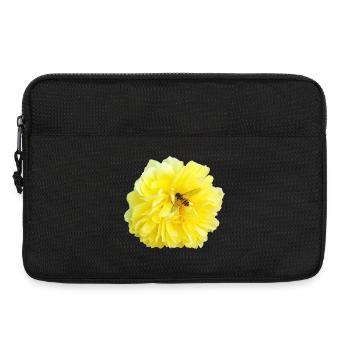 Yellow_Rose_-_Bee_Nature_Photography - Laptop bag 13" - black - Front