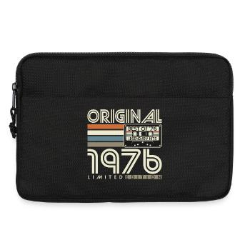1976 Jahrgang Geburtstag Vintage Retro Geschenk - Laptoptasche 13" - Schwarz - Vorne