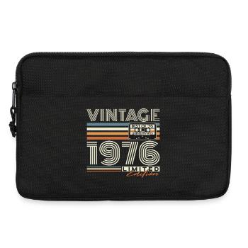 1976 Jahrgang Geburtstag Vintage Geschenk Retro - Laptoptasche 13" - Schwarz - Vorne