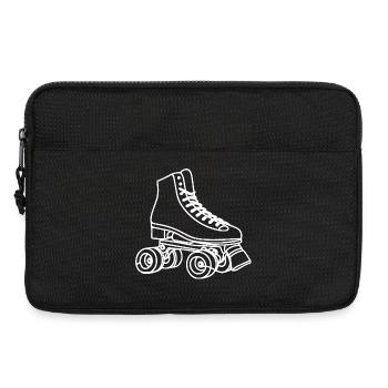 Roller Skates Zeichnung - Laptoptasche 13" - Schwarz - Vorne