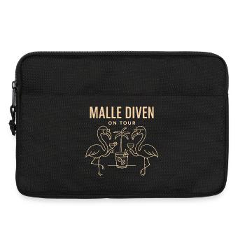 Malle Divas en tournée Fête féminine Flamingo à Majorque - Sacoche pour ordinateur portable 13 pouces - noir - Devant