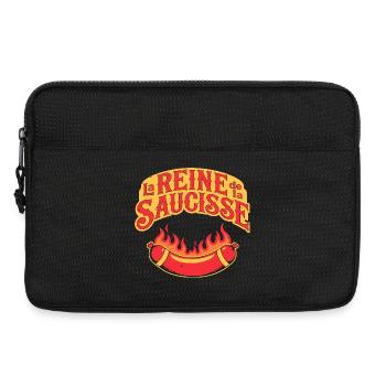 Reine de la Saucisse en Flammes - Sacoche pour ordinateur portable 13 pouces - noir - Devant