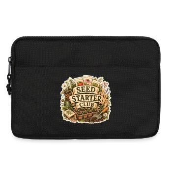 SEED STARTER CLUB Plants - Laptop bag 13" - black - Front