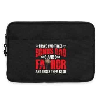Bonus Papa Fathor Beau-père viking Héros - Sacoche pour ordinateur portable 13 pouces - noir - Devant