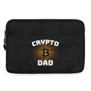 Bitcoin Crypto Dad wie ein normaler Dad - Laptoptasche 13" - Schwarz - Vorne