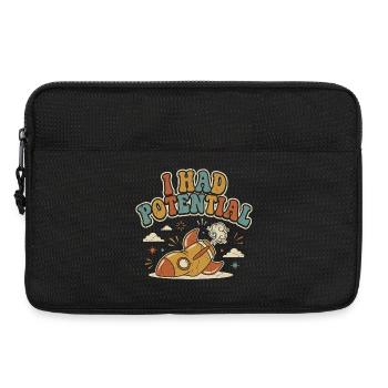 Ich hatte Rocket Potential Retro-Humor - Laptoptasche 13" - Schwarz - Vorne