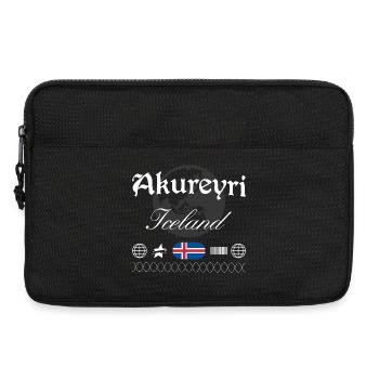 Akureyri Island Streetwear Reise Souvenir - Laptoptasche 13" - Schwarz - Vorne